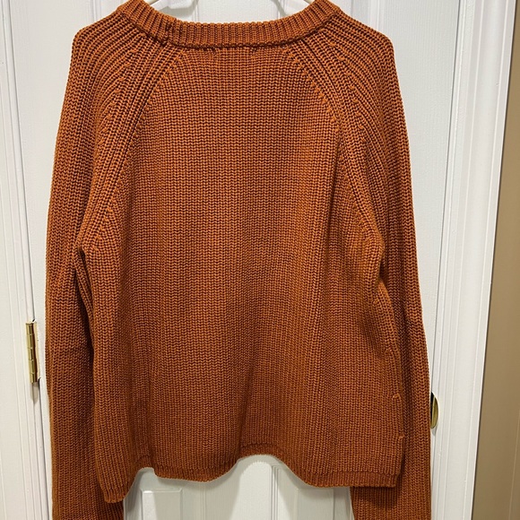 Quince Organic Cotton Fisherman Crew Sweater - Ginger - Size XL EUC - Picture 2 of 5